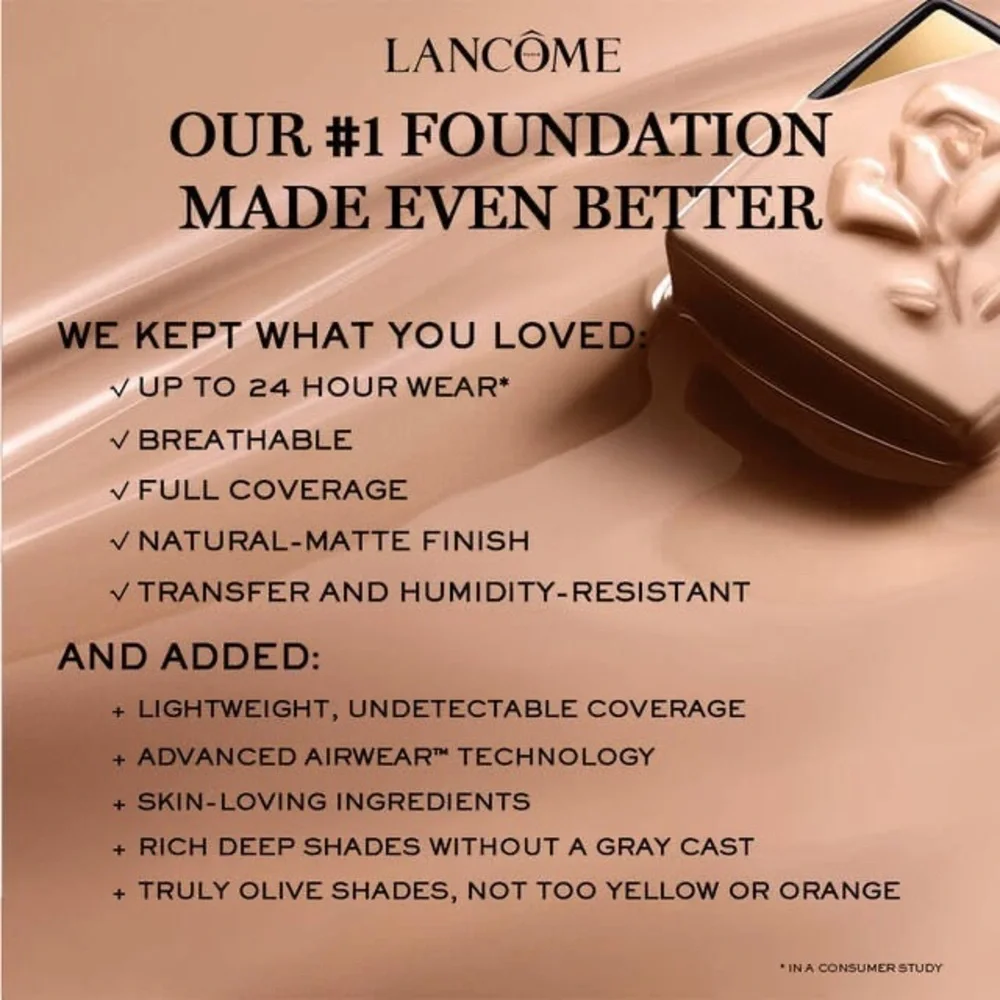 LANCÔME FOUNDATION SUEDE 555C SUEDE TEINT IDOLE ULTRA WEAR NEW IN BOX